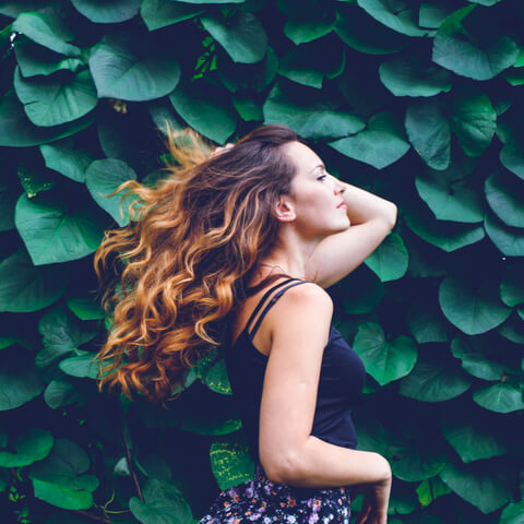 Woman with good hair