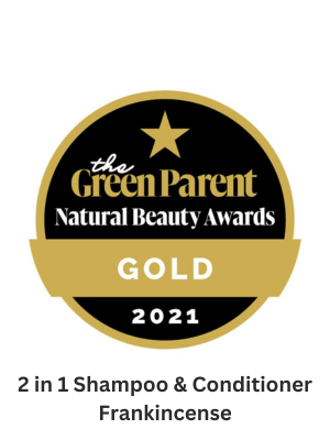 2 in 1 shampoo and conditioner frankincense gold award 2021 - The Solid Bar Company