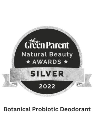 Botanical probiotic deodorant — aluminium-free, bicarb-free, lavender and patchouli scent, UK-made natural deodorant The Green Parent Natural Beauty Silver Award 2022 — The Solid Bar Company