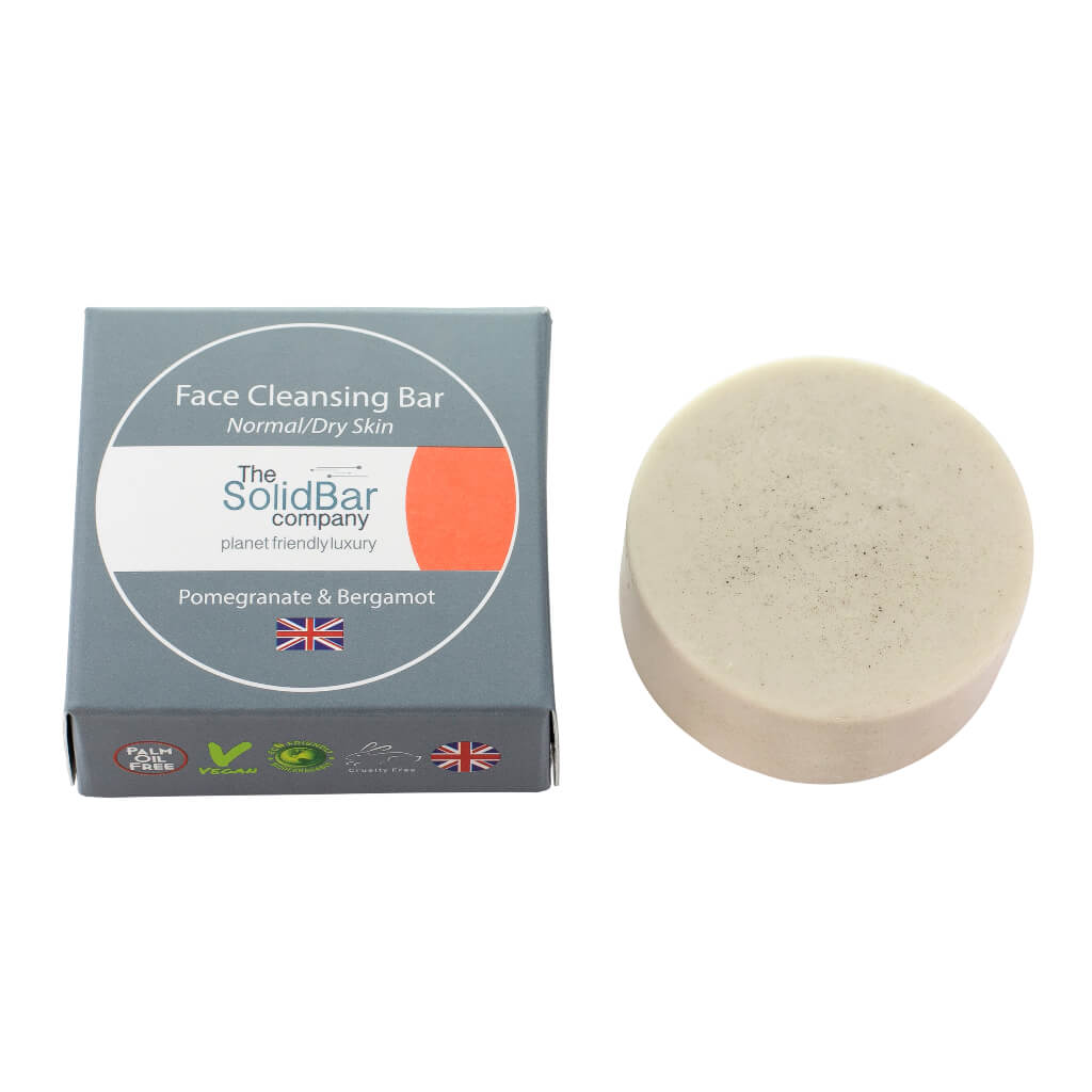 Luxury Face Cleansing Bar with Pomegranate for normal to dry skin