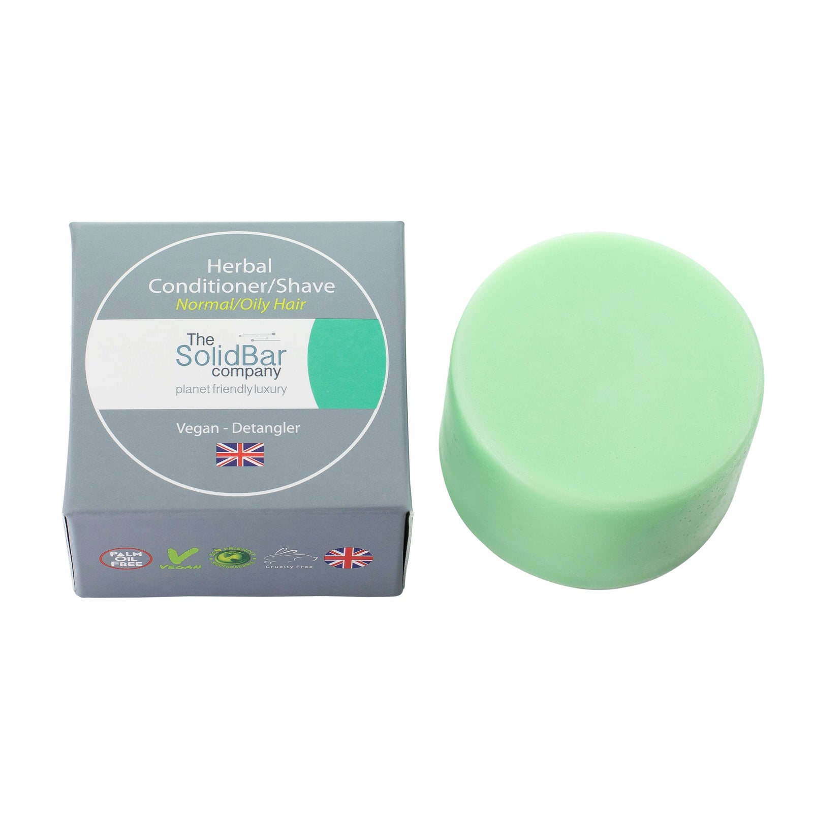 Herbal oily conditioner bar in a box