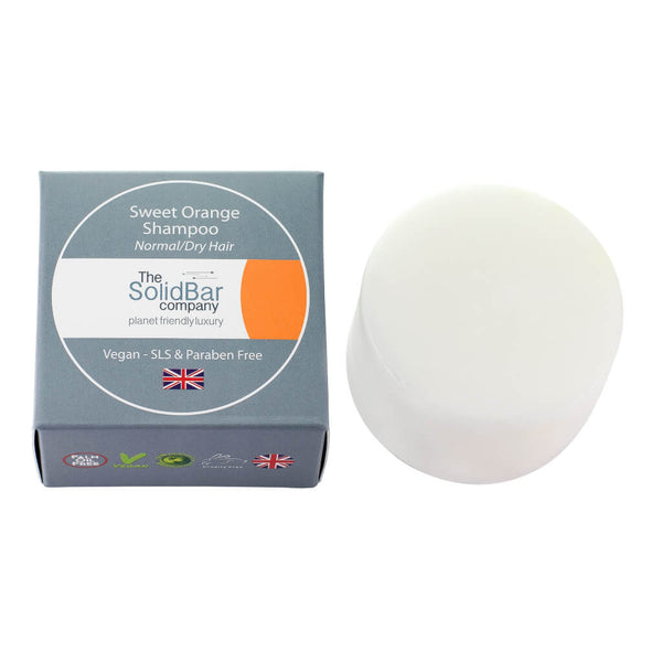 Natural Orange Shampoo Bar UK for Dry Hair