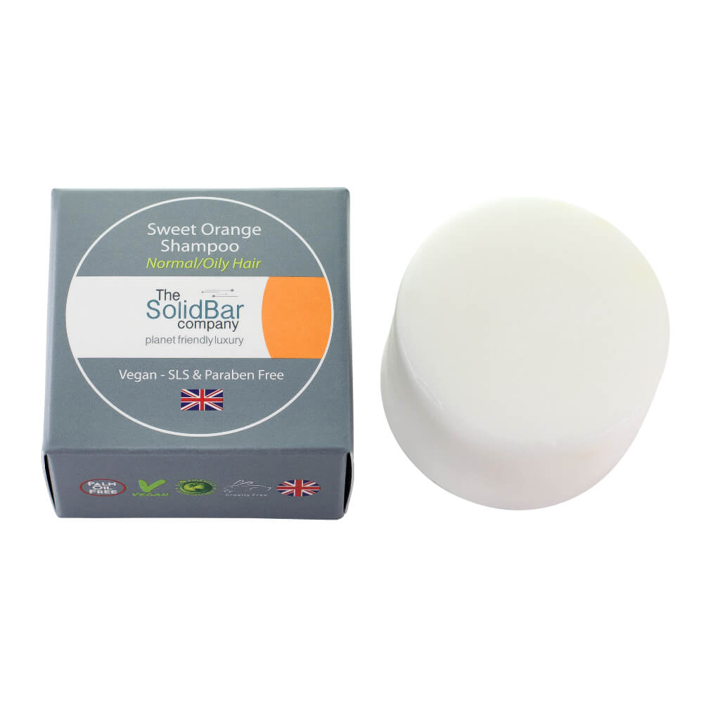 Luxury Sweet Orange Bar of Shampoo oily with box